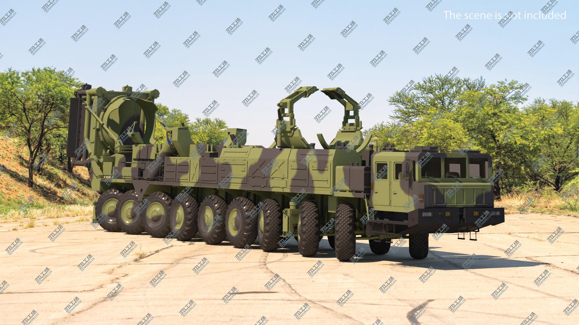 images/goods_img/202104093/3D model 9 Axle Transporter Erector Launcher Vehicle Rigged/2.jpg
